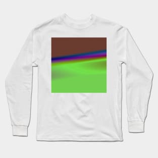 yellow green brown texture design Long Sleeve T-Shirt